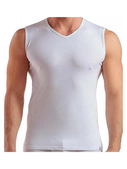 ENRICO COVERI - ET1003 Smanicato uomo cotone bielastico - 3 pezzi