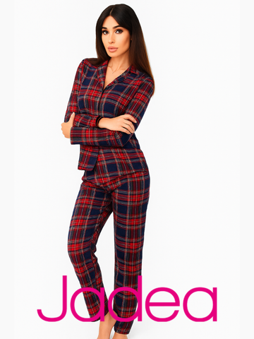 JADEA - Pigiama camicia in flanella edizione di natale - 5170