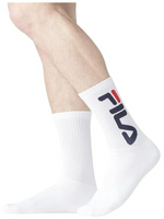 FILA - 9598 Calzini Spugna Unisex con Big Logo - 2 Paia