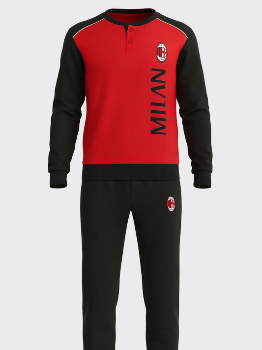 Pigiama ragazzo  MILAN in caldo cotone - T20 1180