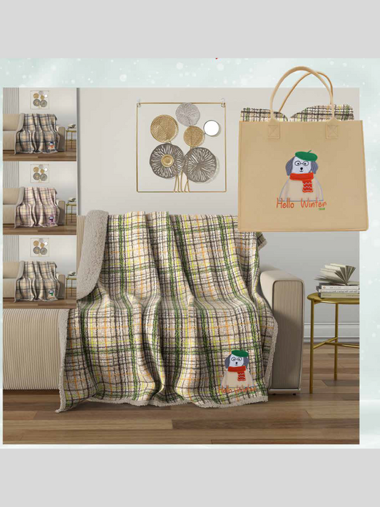 IRGE - Borsa +  Plaid Agnellato 200x225 - Bigol