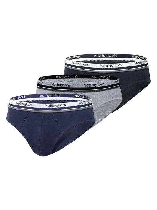 NOTTINGHAM - Slip uomo in cotone con elastico esterno 6 Pezzi - SM80