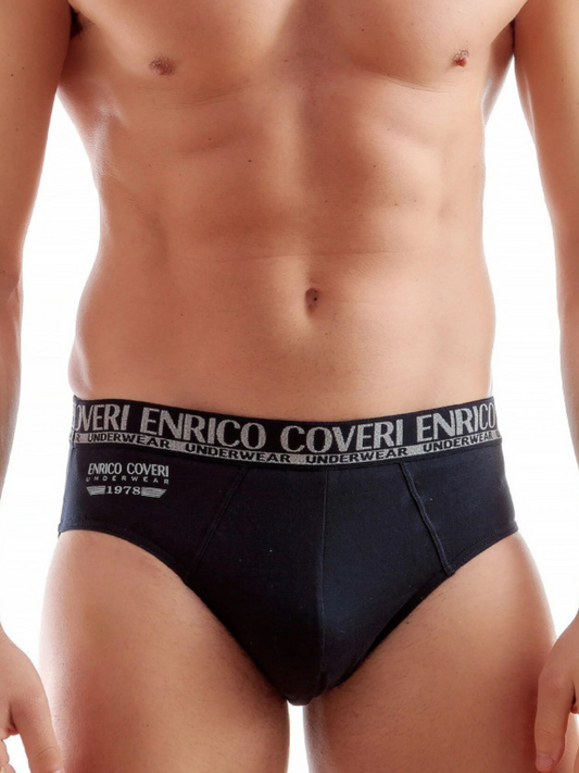 ENRICO COVERI - ES1500 Slip uomo elastico esterno assortito - 6 pezzi