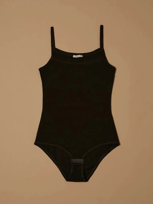 Body Donna Spalline Sottili in Cotone Jadea 4155