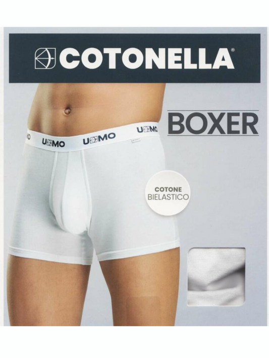 COTONELLA - Boxer uomo elastico esterno in cotone elasticizzato 6 pezzi - Art.8303