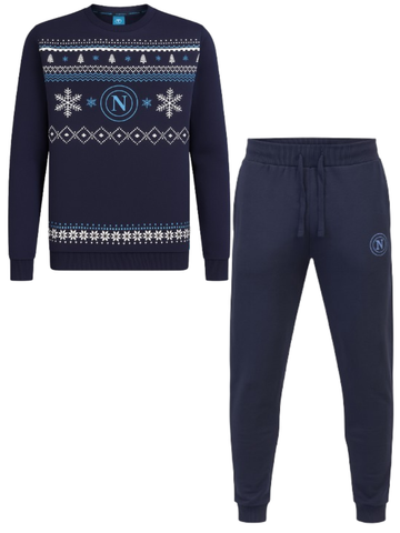 Tuta felpata da uomo SSC NAPOLI NATALIZIA  - PIGN F10 N001