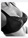 GIOS - Reggiseno foderato in cotone e pizzo - Art.974