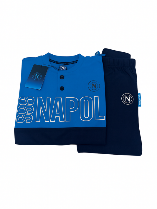 Pigiama uomo SSC NAPOLI in caldo cotone - T10 1175