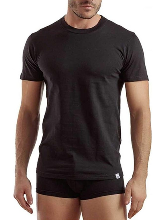 ENRICO COVERI ET1104 - T-shirt uomo collo alto - 3 pezzi