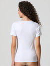 T-shirt Donna in Cotone e Profilo in Raso Jadea 9005 - 3 Pezzi