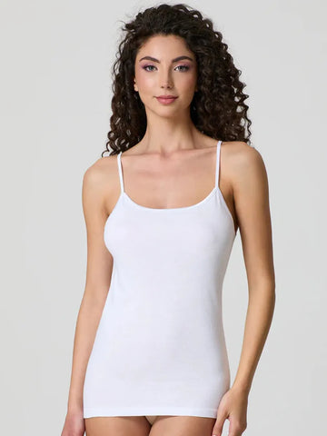 Canotta Donna Spalla Stretta in Cotone e Profilo in Raso Jadea 9003 - 3 Pezzi