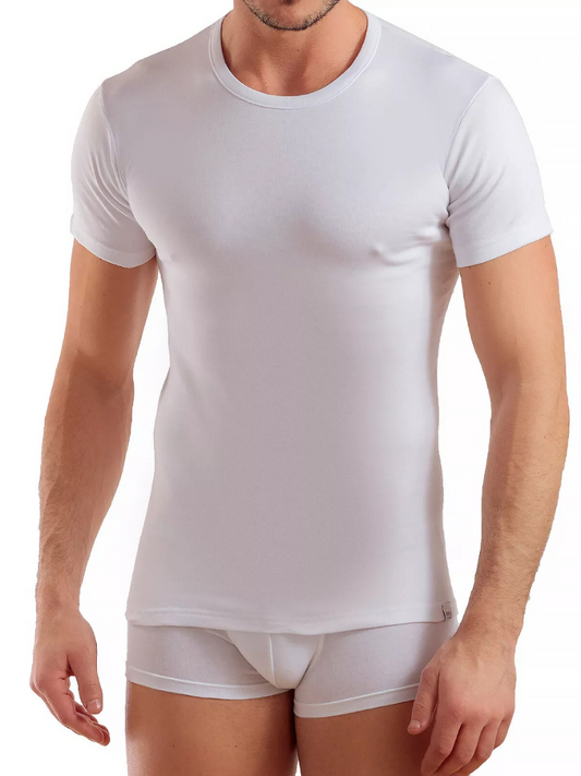 ENRICO COVERI -  ET1200 T-shirt uomo girocollo caldo cotone - 3 pezzi