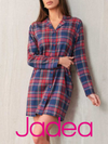 JADEA - Pigiama camicia in flanella edizione di Natale - 5172