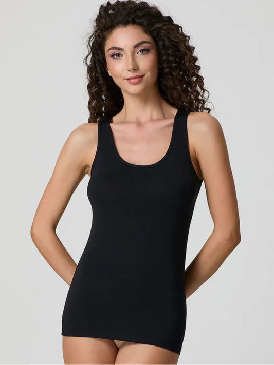Canotta Donna Spalla Larga Cotone Modal Jadea 4182
