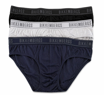 BIKKEMBERGS - Slip uomo elastico esterno 3 pezzi - LINE