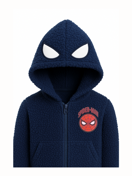 SABOR - Felpa bimbo Sherpa con Cappuccio SPIDERMAN - MV45M4412