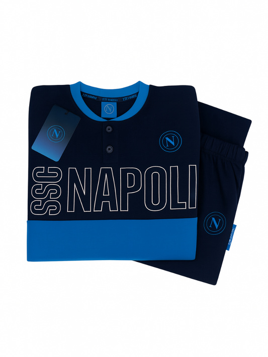 Pigiama uomo SSC NAPOLI in caldo cotone - T10 1175