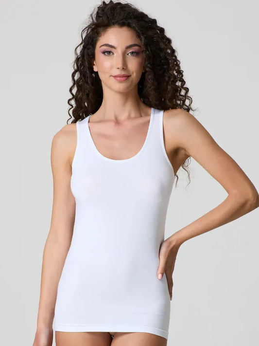 Canotta Donna Spalla Larga Cotone Modal Jadea 4182