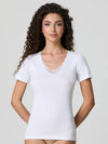 T-shirt Donna Cotone e Pizzo Macramè Jadea 9002 - 3 Pezzi