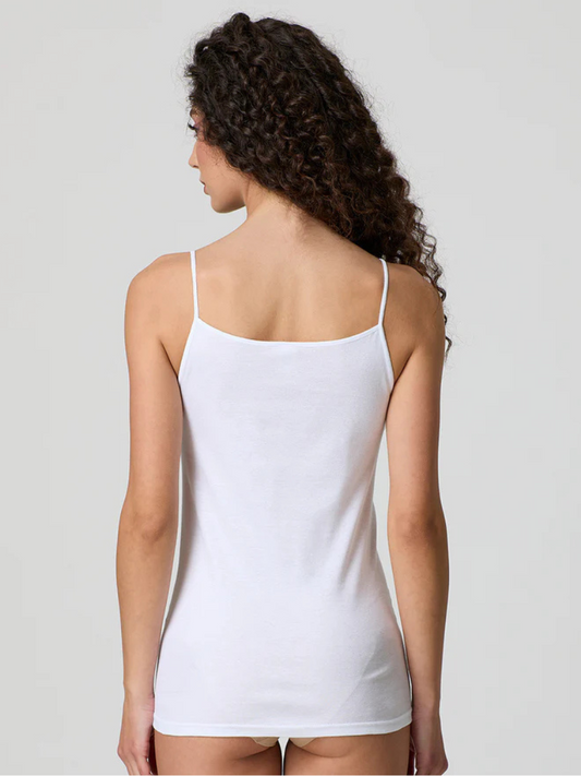 Canotta Donna Spalla Stretta in Cotone con Pizzo Macramè Jadea 9000  - 3 Pezzi