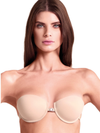 LORMAR - Reggiseno a fascia con spalline trasparenti - LYNETTE