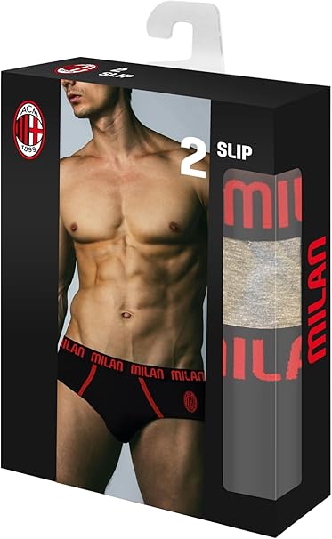 SLIP UOMO A.C MILAN - 2 PEZZI - MI001