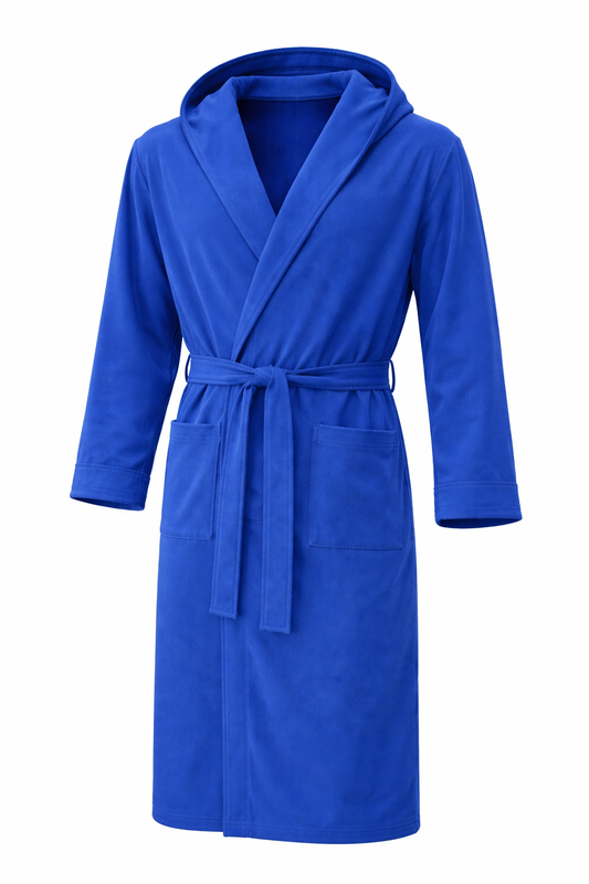 Accappatoio Microfibra Unisex Con Cappuccio