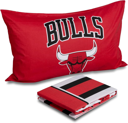 HERMET - Completo letto singolo CHICAGO BULLS 100% cotone