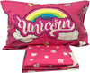 HERMET - Completo letto singolo UNICORNO 100% cotone