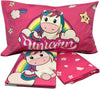 HERMET - Completo letto singolo UNICORNO 100% cotone