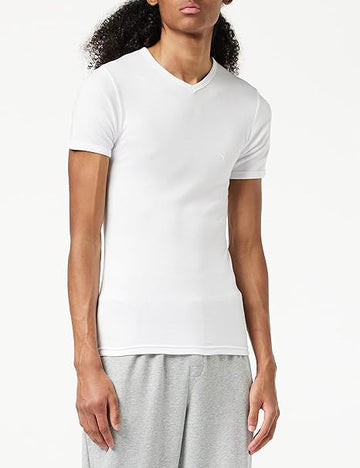 NAVIGARE - 112 T-Shirt Uomo Scollo V Caldo Cotone - 3 Pezzi