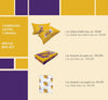 HERMET - Completo letto singolo LAKERS 100% cotone