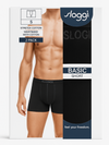 SLOGGI - Boxer Uomo Basic Short elastico esterno - 2 Pezzi