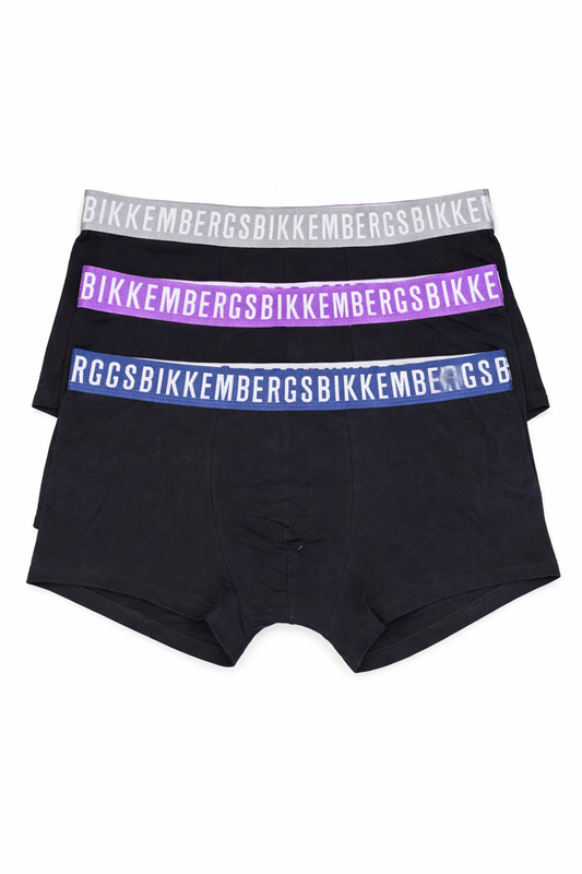 BIKKEMBERGS - Boxer uomo elastico esterno 3 Pezzi - 21009T