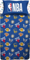 HERMET - Completo letto singolo NBA 100% cotone