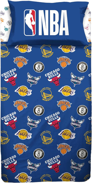 HERMET - Completo letto singolo NBA 100% cotone