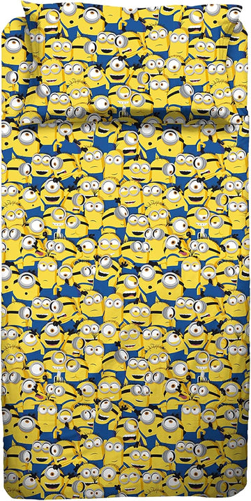 HERMET - Completo letto singolo MINIONS 100% cotone