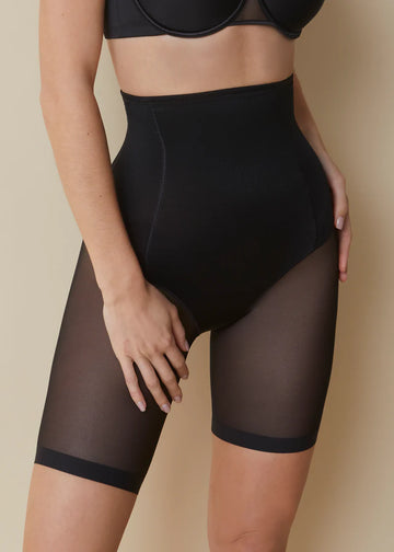 SELENE - 904 Slip-Guaina modellante vita alta gamba trasparente