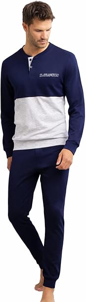 IL GRANCHIO - Pigiama uomo in caldo cotone  - GP2084