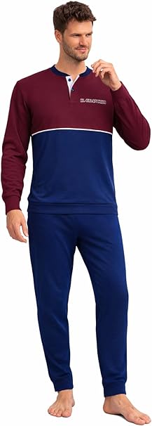 IL GRANCHIO - Pigiama uomo in caldo cotone  - GP2084