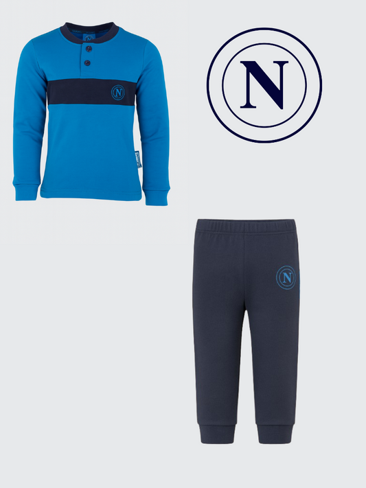 Pigiama uomo SSC NAPOLI in caldo cotone - T10 1195