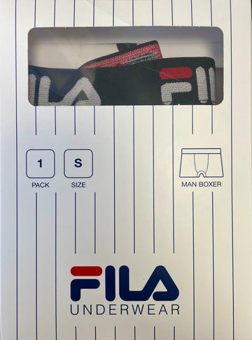 FILA - Boxer uomo in cotone elastico esterno 3 pezzi - FU5232