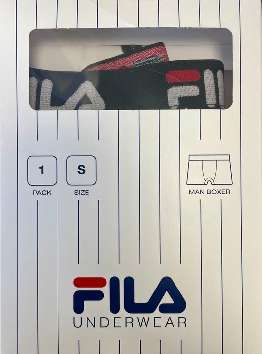 FILA - Boxer uomo in cotone elastico esterno 3 pezzi - FU5232