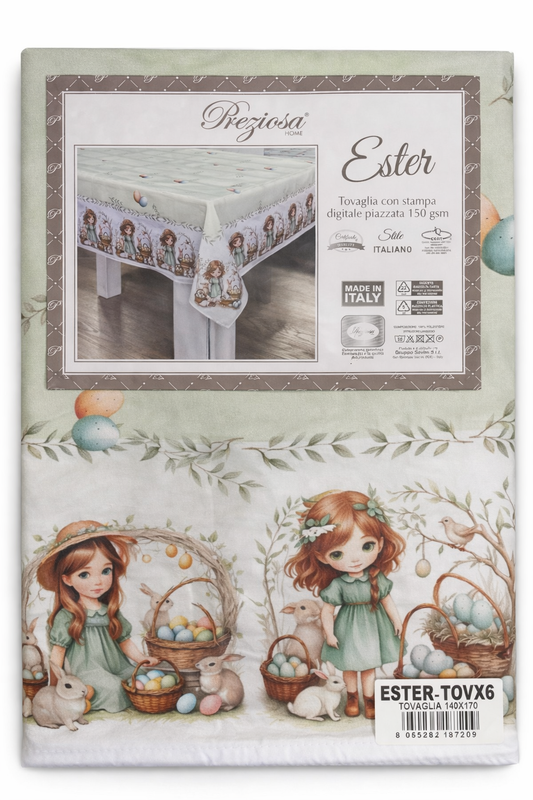 PREZIOSA - Tovaglia stampata PASQUA X6 - ESTER