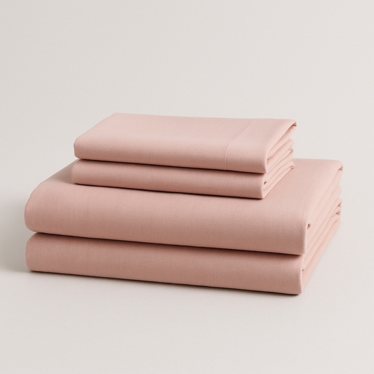 ELITE - Completo letto Matrimoniale in Cotone Tinta Unita